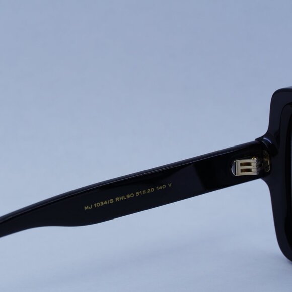 Marc Jacobs MJ 1034/S 0RHL 9O Sunglasses Black Square Frame, Grey Lenses - Picture 5 of 10